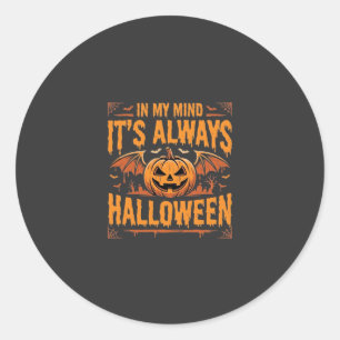Adesivo Abóbora de Halloween sempre Morcego Vetor Design_1
