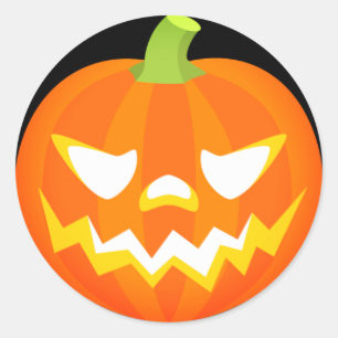 Adesivo Abóbora Emoji do Dia das Bruxas