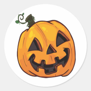 Adesivo Abóbora engraçada de Halloween
