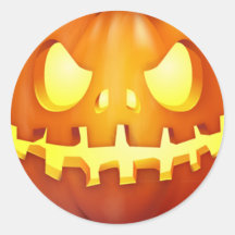 Abóbora engraçada de Halloween com lanternas de Ja