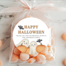 Abóbora Fantasma Festa de Halloween Personalizada 