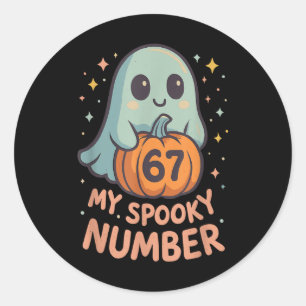 Adesivo Abóbora Fantasma Kawaii Fofa 67 Meme Matemática Di