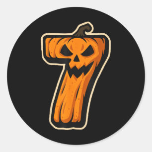 Adesivo Abóbora Número 7 67 Meme Casal Casamento Halloween