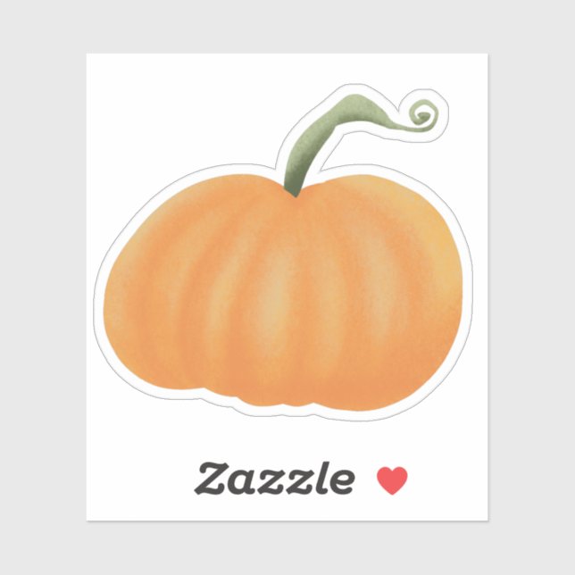 Adesivo Abóbora quadrada (Folha)