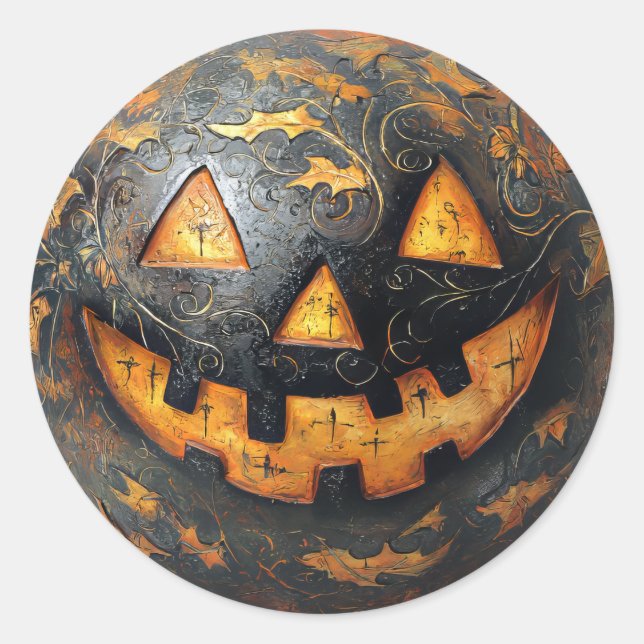 Adesivo Abóbora Sorridente (Frente)