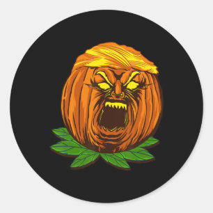 Adesivo Abóbora Trumpkin Donald Trump Engraçado Fantasia d