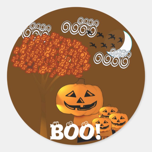 ADESIVO ABÓBORAS DE HALLOWEEN (Frente)