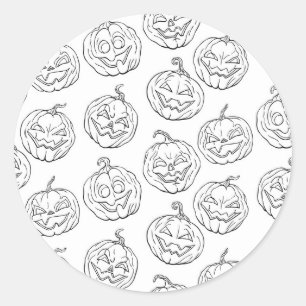 Adesivo Abóboras de Halloween