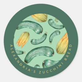 Adesivo Abobrinha | Seu Pão de Abobrinha Personalizado