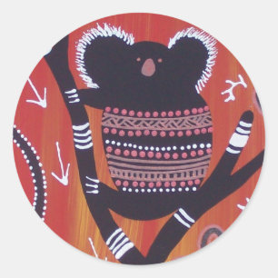 Adesivo Aboriginal Art Koala Sticker