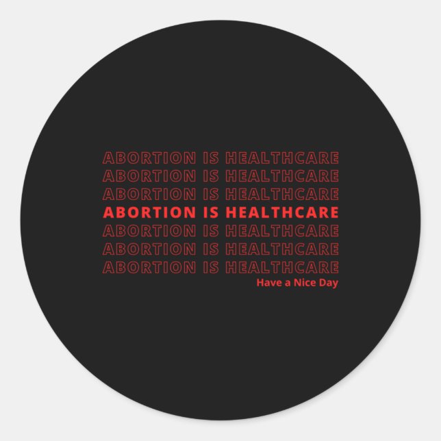 Adesivo Aborto é assistência médica (Frente)