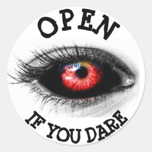 Adesivo Abra se ousar, Scary Eyeball Sticker