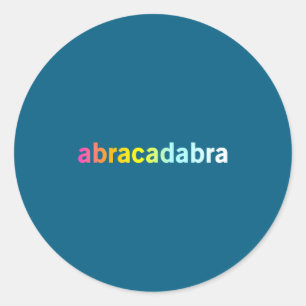 Adesivo Abracadabra - Citação Mágica Divertida e Legal