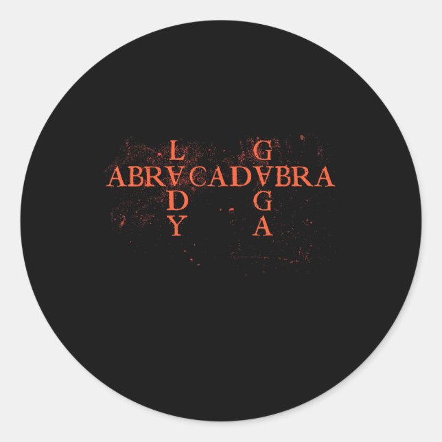 Adesivo Abracadabra Vintage Triangle Gótica Para Homens Mu (Frente)