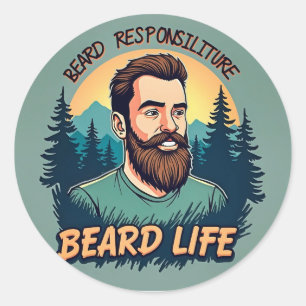 Adesivo Abraçar a vida da barba: uma celebração