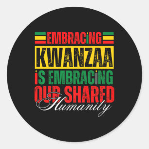 Adesivo Abraçar Kwanzaa É Nossa Humanidade Compartilhada Á
