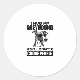 Adesivo Abraçar Meu Greyhound Para Que Eu Não Engole Pesso