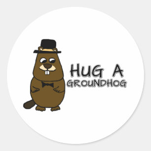 Adesivo Abraçar uma marmota