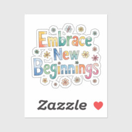 Adesivo Abrace novos começos