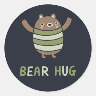Adesivo Abraço de urso