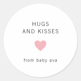 Adesivo Abraços e Beijos, Chá de fraldas de Garota do Cora