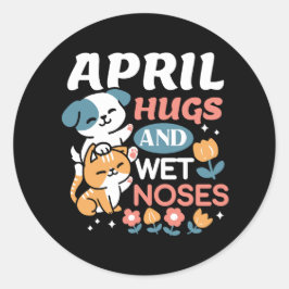 Adesivo Abraços, Narizes Molhados e Primavera - Pet Reprod