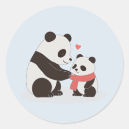 Adesivo Abraços Quentes, Panda Amor