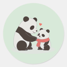 Adesivo Abraços Quentes, Panda Amor