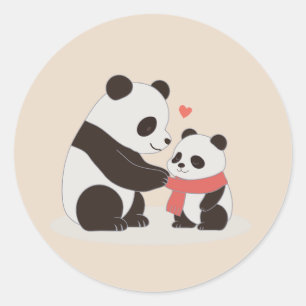 Adesivo Abraços Quentes, Panda Amor