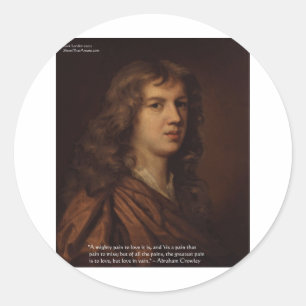 Adesivo Abraham Crowley: "Amor em vão"