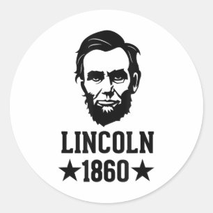 Adesivo Abraham Lincoln 1860 - Abe - America Sil