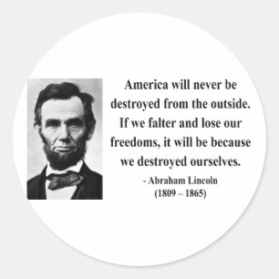 Adesivo Abraham Lincoln Cotação 1b