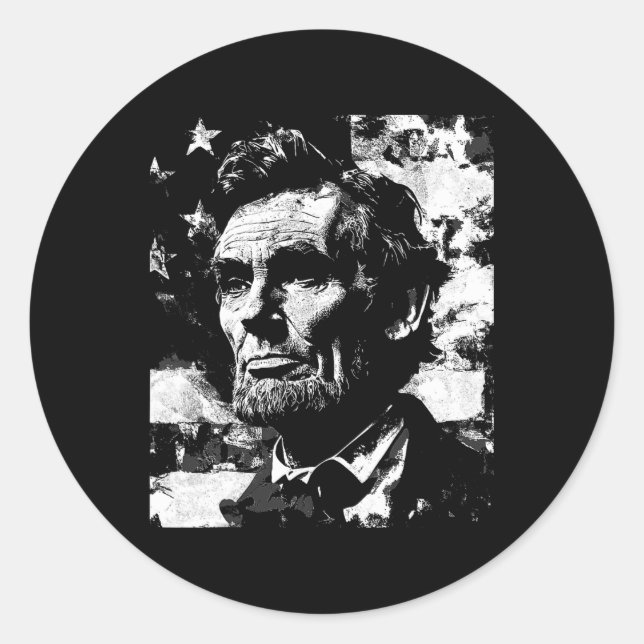 Adesivo Abraham Lincoln História Professora Presidente 4º  (Frente)