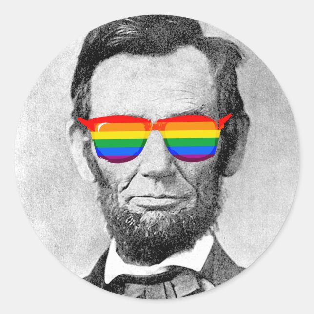 Adesivo Abraham Lincoln Pride (Frente)
