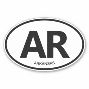 Adesivo Abreviação de vinil sticker para Arkansas