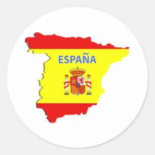 Adesivo abridor do frasco do mapa de espanhas