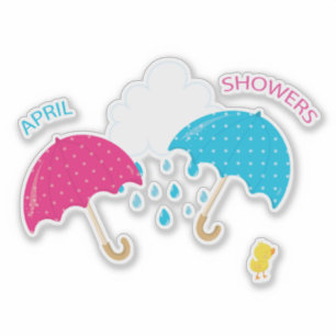 Adesivo Abril rega guarda-chuvas da nuvem de chuva