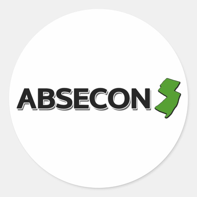 Adesivo Absecon, Nova Jersey (Frente)