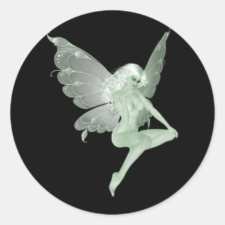 Adesivo Absinho Assinatura de Arte Fada Verde 1A