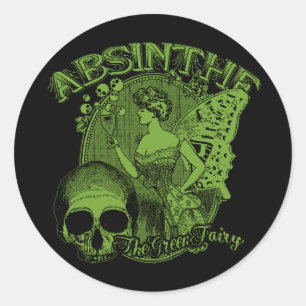 Adesivo Absinthe Green Fairy Lady