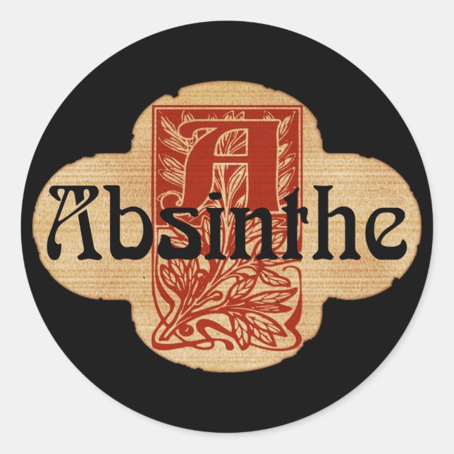 Adesivo Absinthe Imaginary Bottle Lable (Frente)