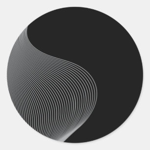Adesivo Abstração de ondas elegante, moderna e futurista