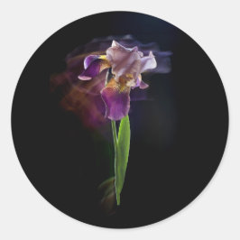 Adesivo Abstract Iris Flower – Elegant Floral Art