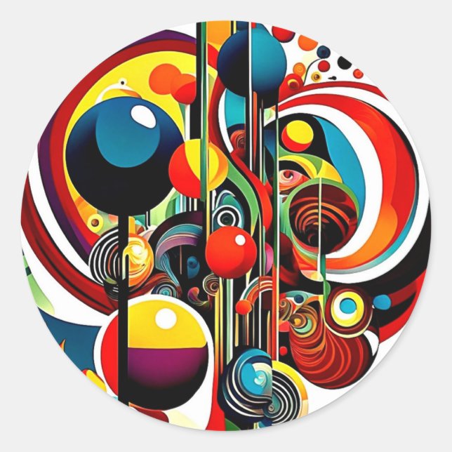 Adesivo Abstracta Psychedelica 5 (Frente)