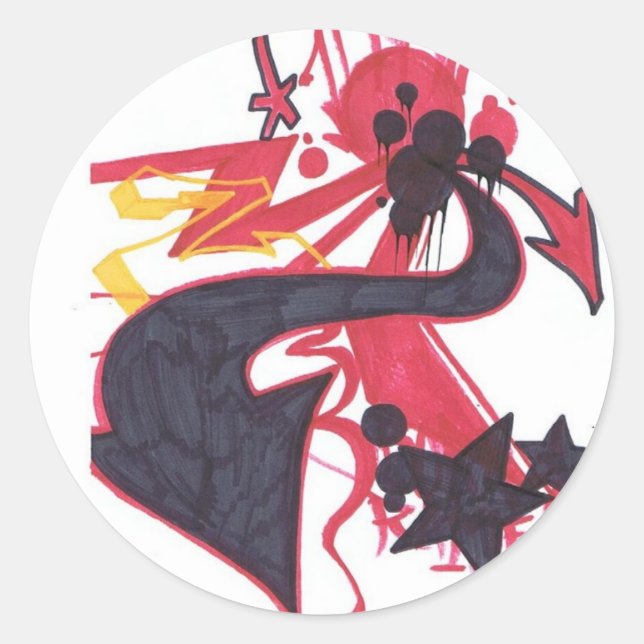 Adesivo Abstrato (Frente)