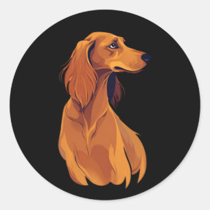 Adesivo Abstrato Afghan Hound Art