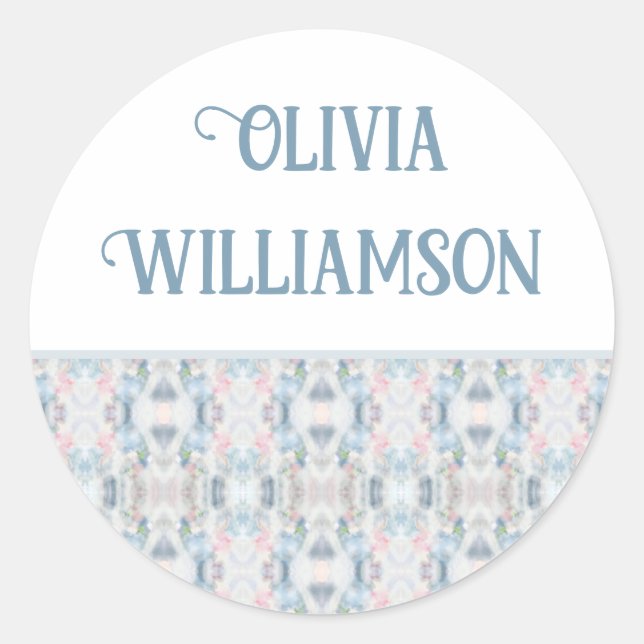 Adesivo Abstrato Art Personalizado para Presentes (Frente)