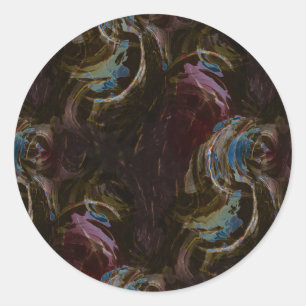 Adesivo Abstrato Atômico Preto Retroativo