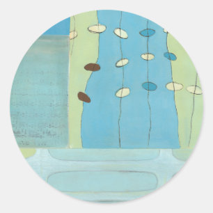 Adesivo Abstrato Azul Ovo Parade