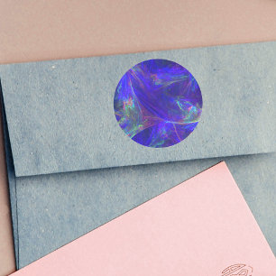 Adesivo Abstrato Blue Colorful Mists